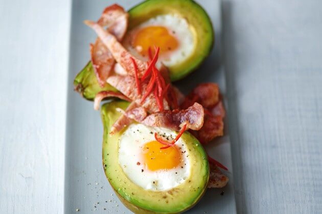 Baked avocado with eggs recipes - Joe Wicks recipes - Lean in 15 meals