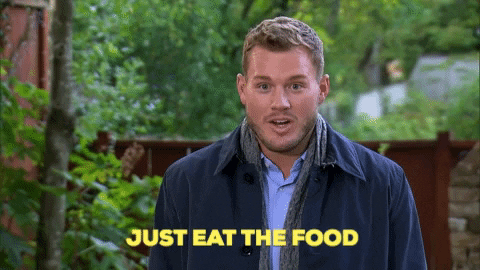 Just eat the food GIF