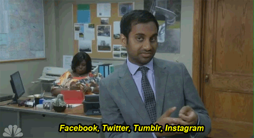 Social media channels | Parks and Recreation GIF