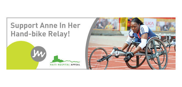 View Support Anne In Her Hand-bike Relay - London to Switzerland!
